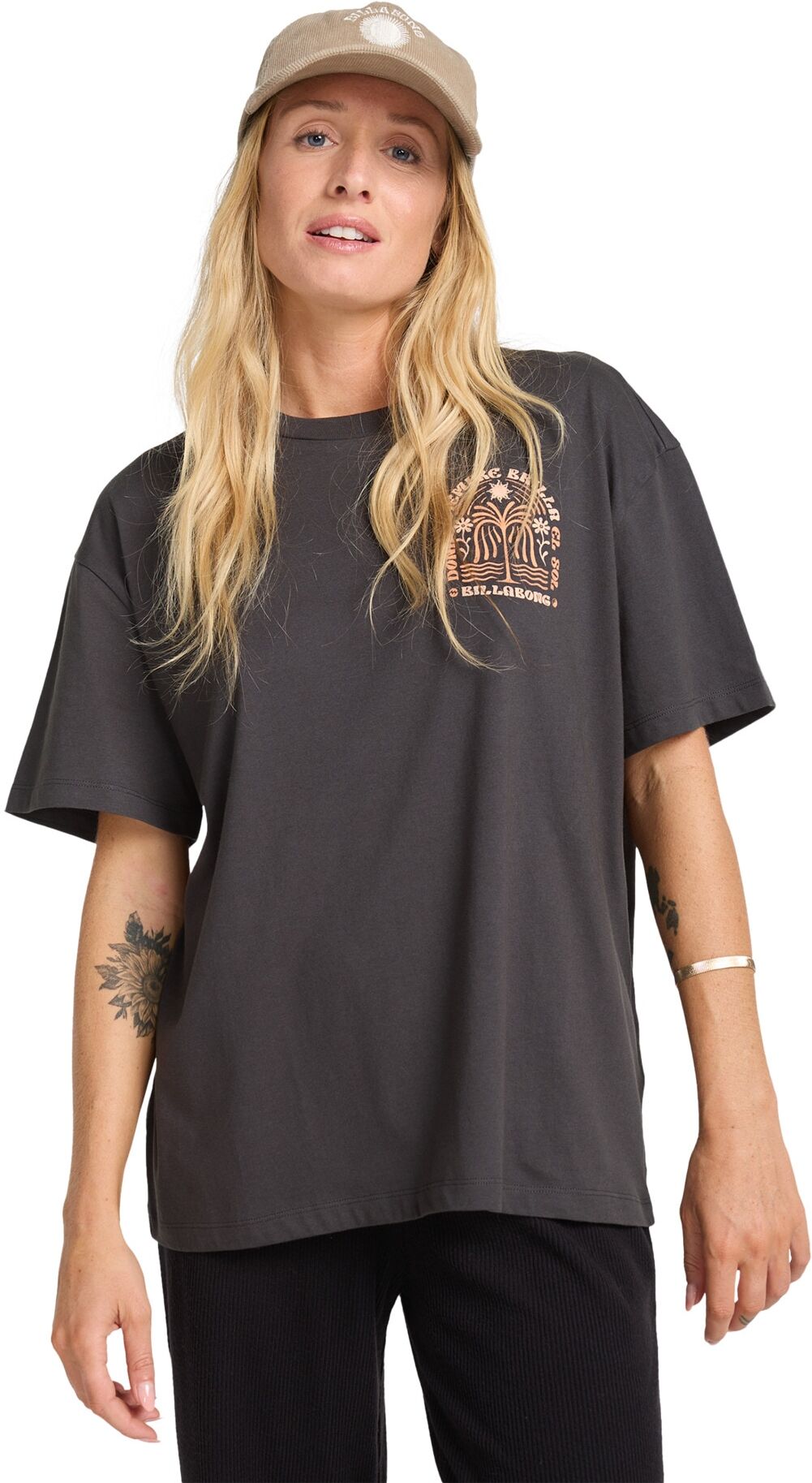 Billabong Camiseta de mujer Always Looking .  Negro