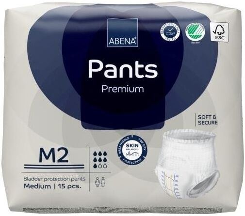 Abena Pants Premium 2 Medium - 12 paquets de 15 protections