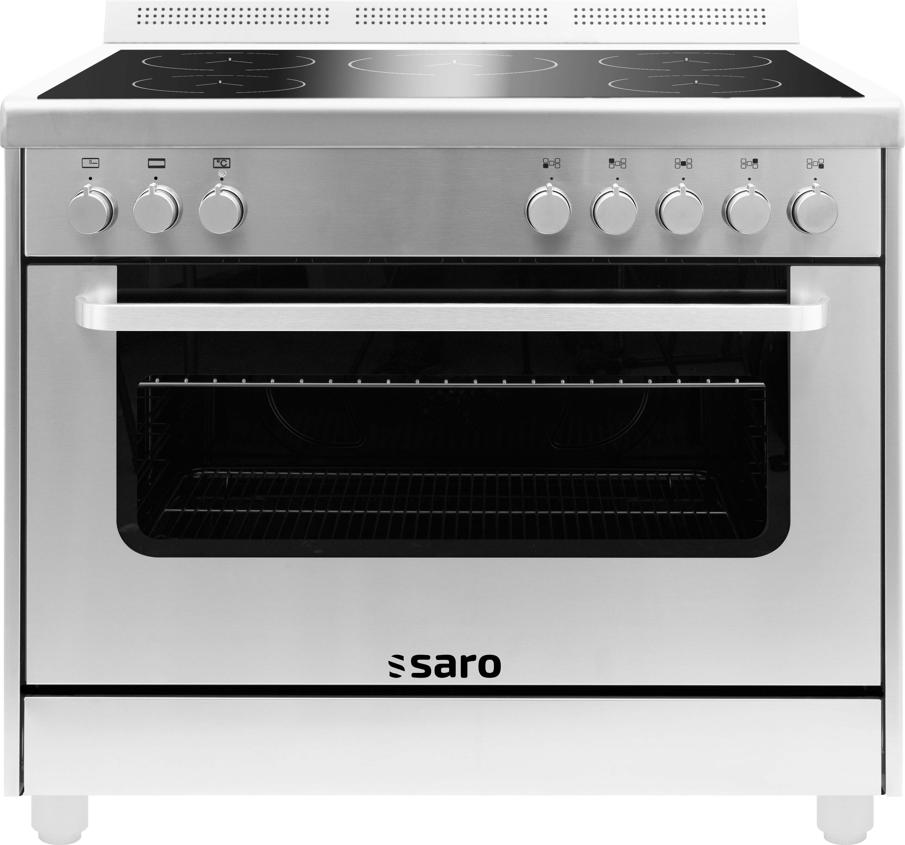 SARO Induktionsherd +Elektrobackofen / Modell TS95IND61X silber