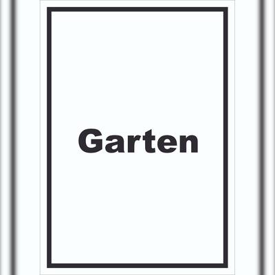 HB-Druck Garten Schild mit Text Blumen Rasen hochkant A5 (148x210mm)