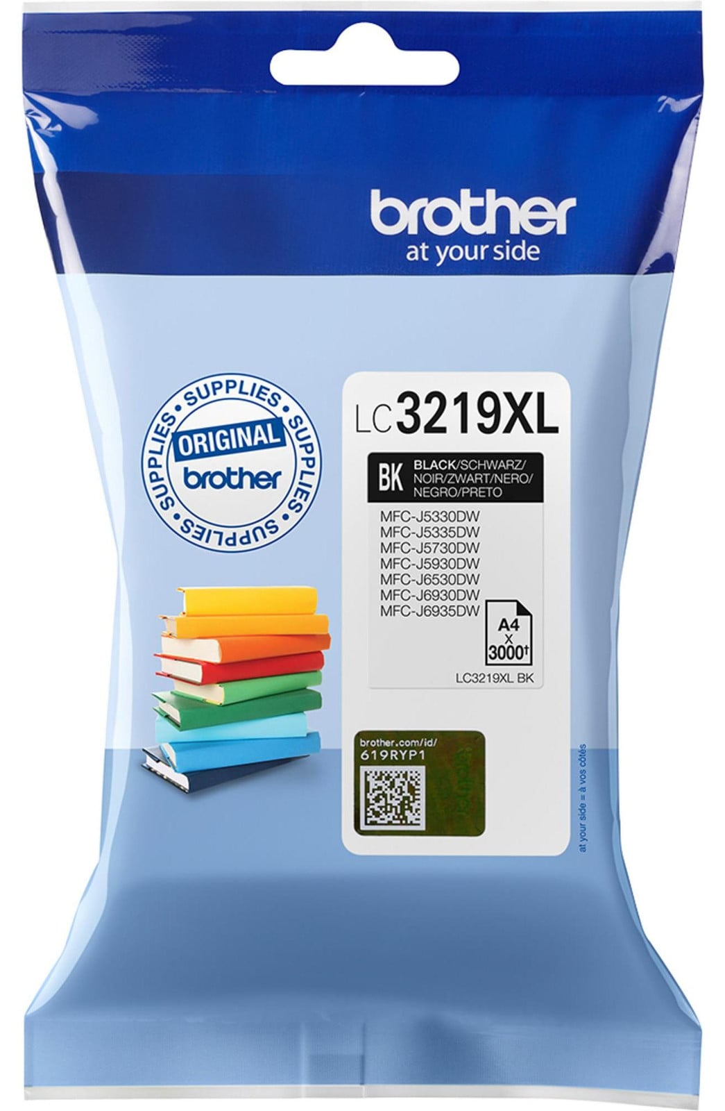 Brother LC-3219XLBK Black Inkt cartridge met een capaciteit van 3000 pagina's