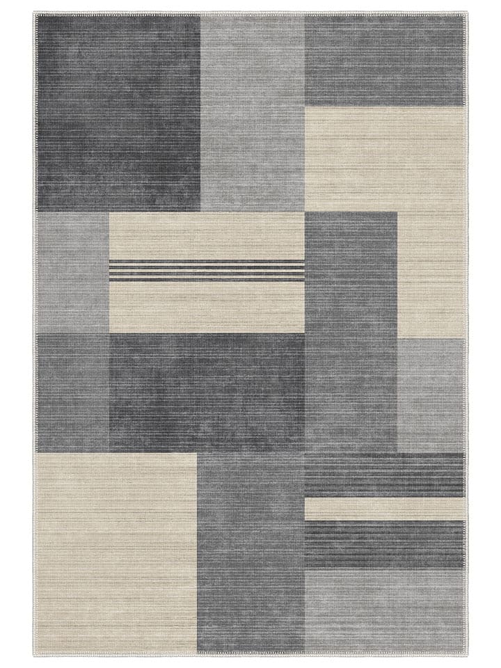 BELLA MAISON Kurzflor-Teppich ''Evora'' in Grau - 60x100 cm