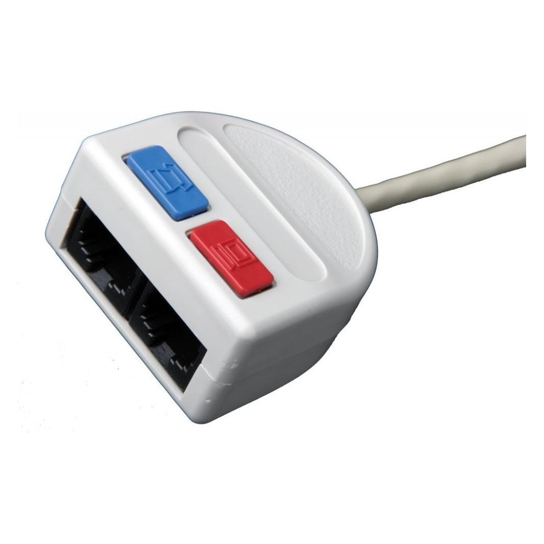Solarix Rozdvojka poÄítaÄ (10BaseT)/telefon 2 x RJ45 (T-MOD 3-U4)