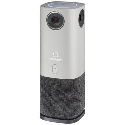 Renkforce RF-CC-800 360° Videokonferenz-System Full HD 1920 x 1080 Pixel 360° Erfassung, 4 Weitwinkel-Kameras, Voice Tracking