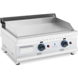 Royal Catering, Gasgrill, Gasgrill 2 x 3100 W Profi Gasbräter glatt 60 x 40 cm Erdgas Doppelgrill