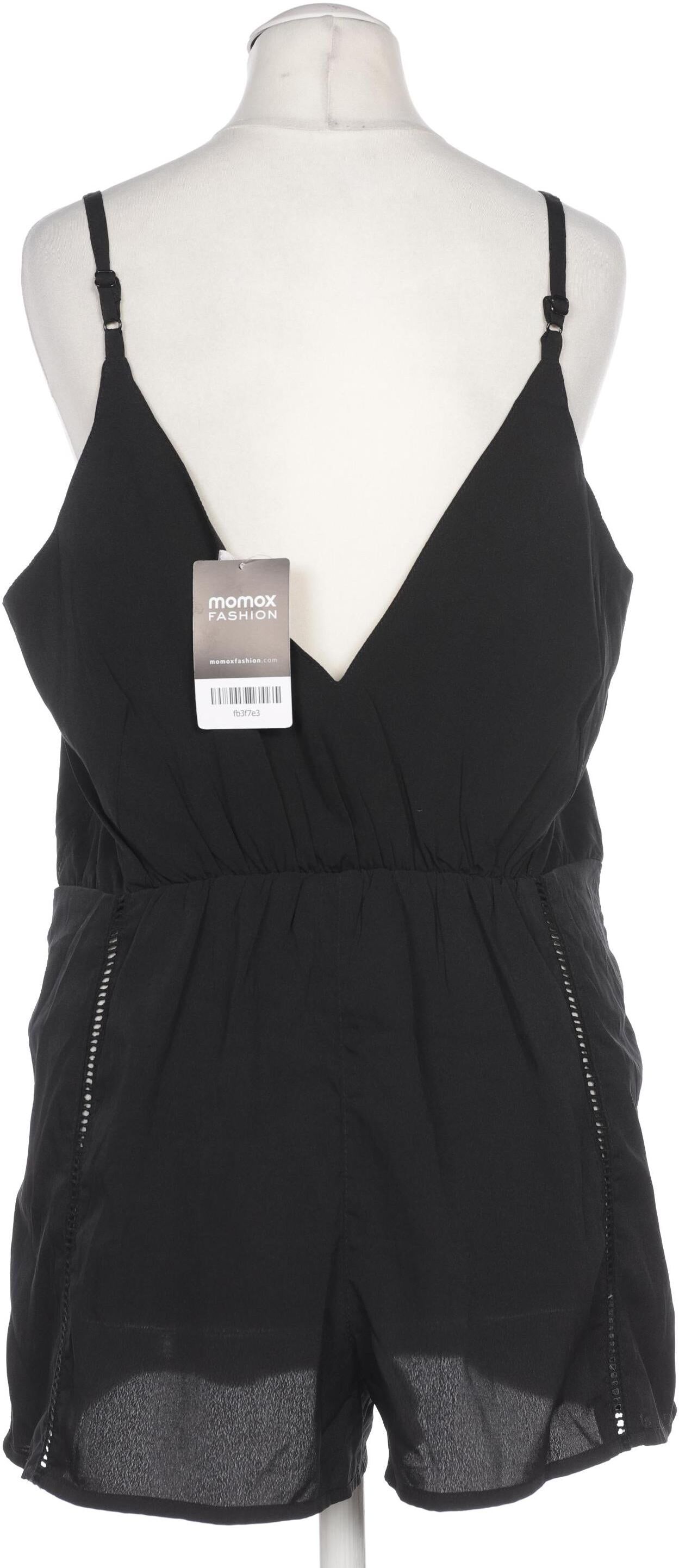 River Island Damen Overall oder Jumpsuit, Schwarz, Gr. EU 36, Synthetik - Second Hand