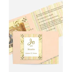 Hochzeitskarten Einladungen selbst gestalten mit Spruch und Fotos im Onlinedesigner bei Meine-Kartenmanufaktur.de