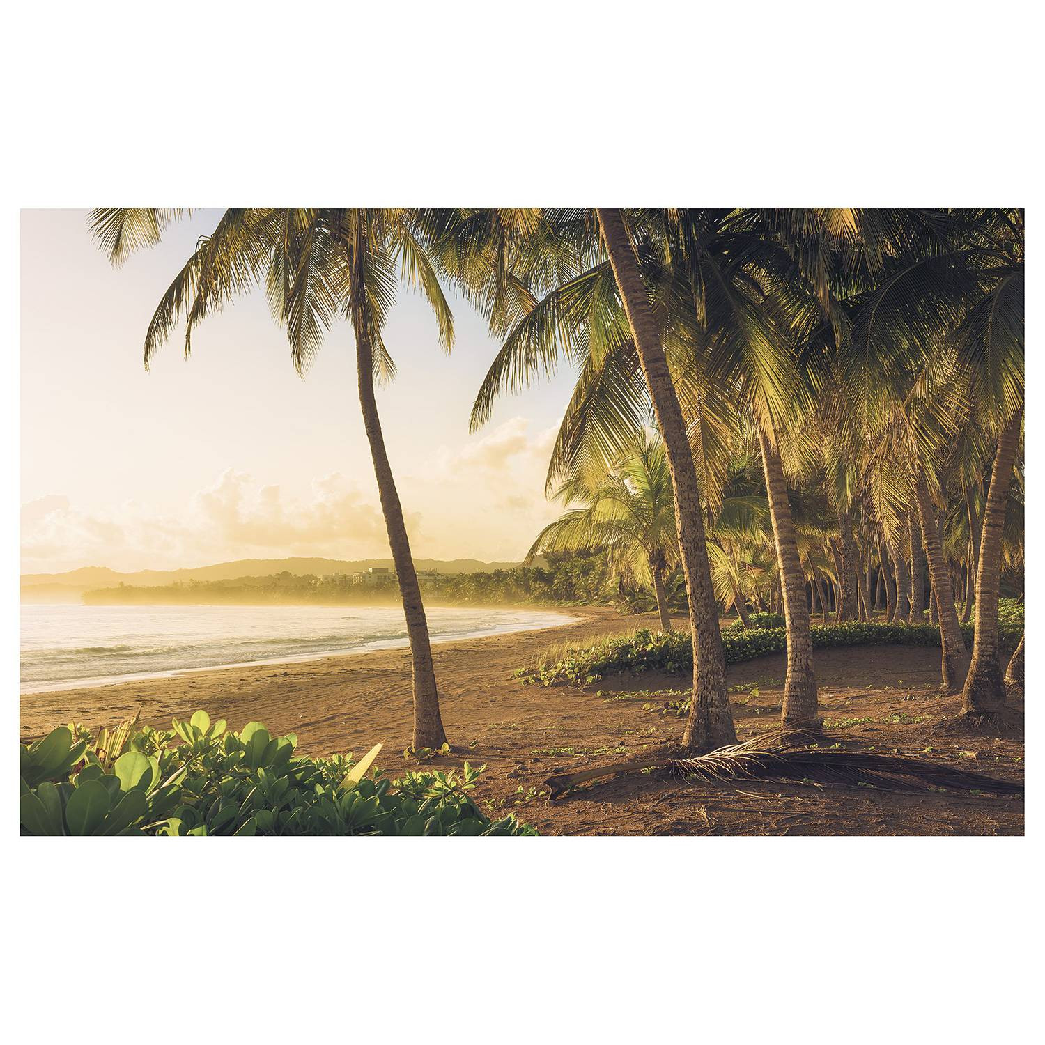 home24 Fotobehang Golden Lands Abstract Landschap Multicolour Gold B: 400 cm, H: 250 cm