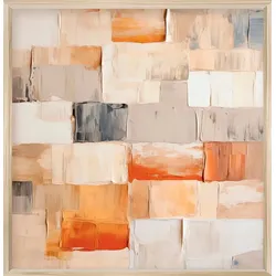 EUROART Wandbild 30 x cm Natural Harmony I Metall Rot
