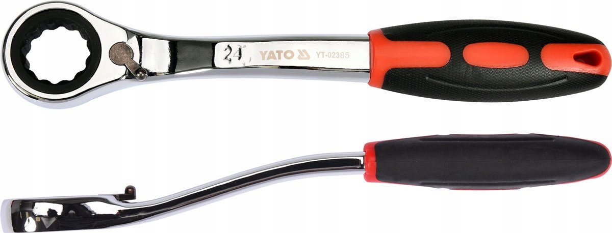 Yato Gebogen Ringsleutel met Ratel 24mm CrV