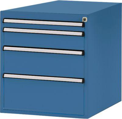 Manuflex Schubladen-Unterbauten, für Werkbank Profi Tiefe 700 mm, brillantblau