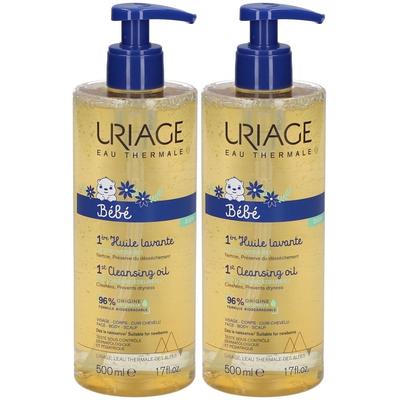 Uriage Baby 1st Cleansing Oil with Organic Edelweiss x2 2x500 ml Set