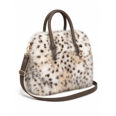Henkeltasche "Ewok", Damen, Gr. B/H/T: 37cm x 25cm x 10cm onesize, braun (taupe), Kunstfaser, COLLEZIONE ALESSANDRO, Taschen, aus kuschelweichem Material