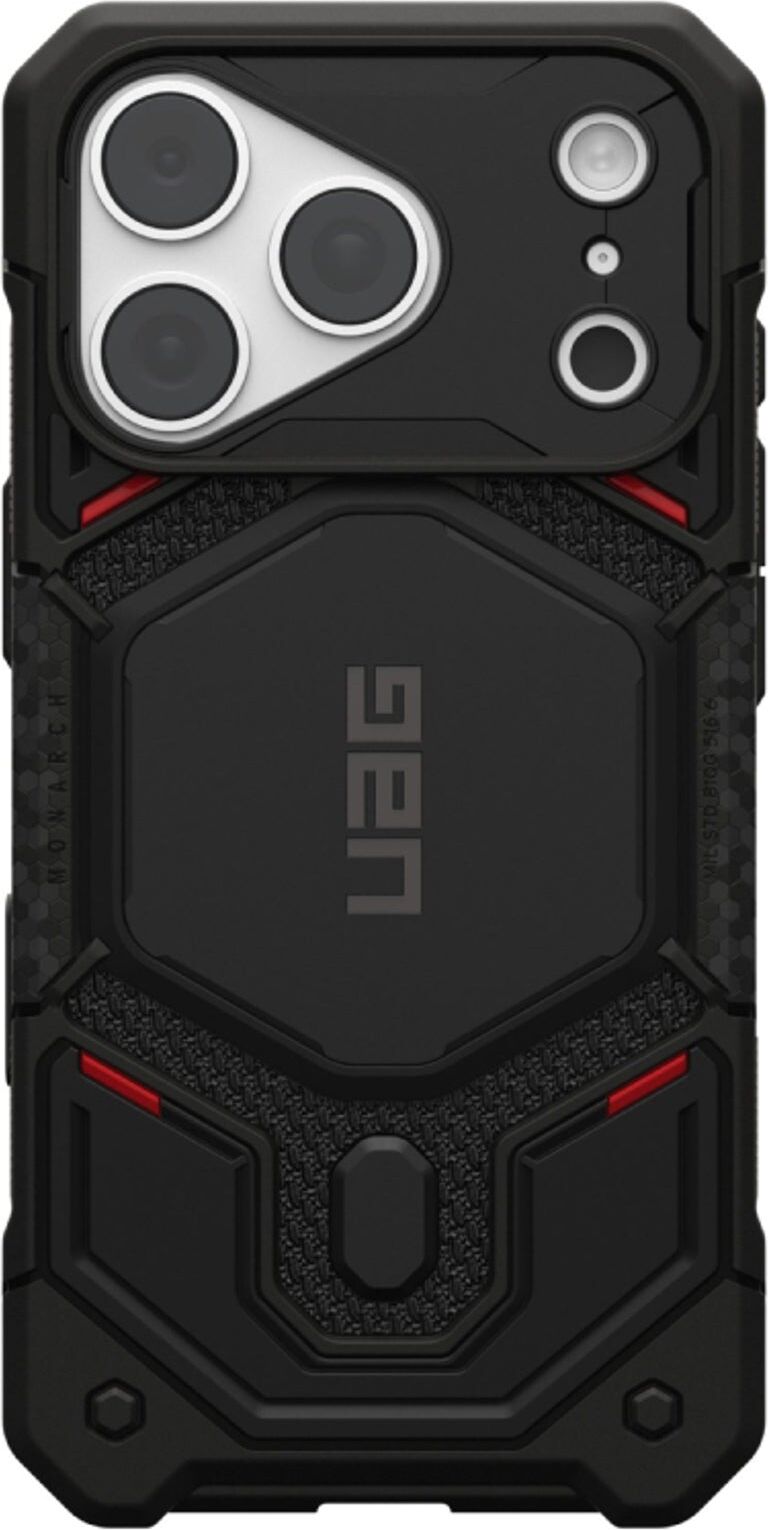 UAG iPhone 18 Pro / 17 Pro Monarch Pro Mobil Cover - MagSafe Kompatibel - Kevlar Black