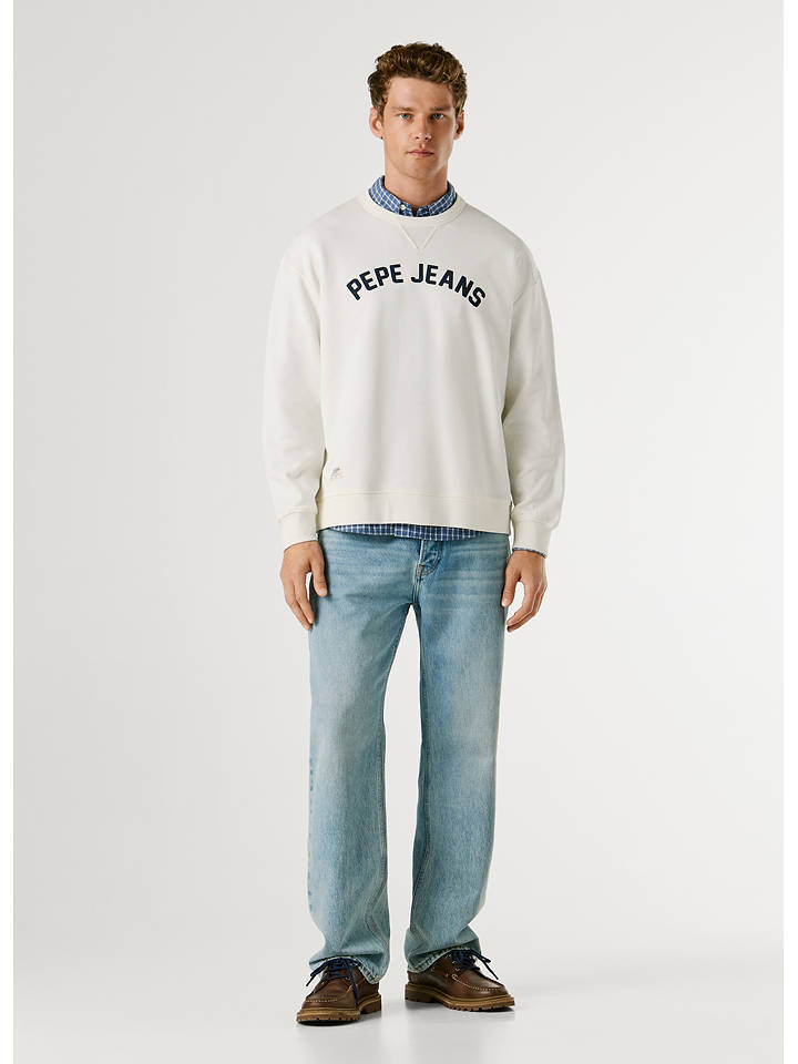 Pepe Jeans Sweatshirt "Gio" in Weiß - S