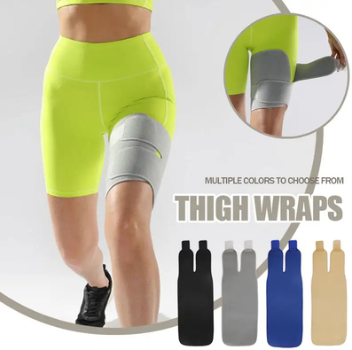 Friendly Fresh Finds Adjustable Thigh Compression Sleeve For Sports & Fitness Support blue