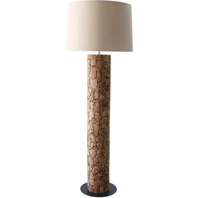 SALESFEVER Stehlampe "Treibholz", beige (natur, weiß), 1, H: 170cm, 1 Stk., Leuchten, handgefertigt, Stehlampe