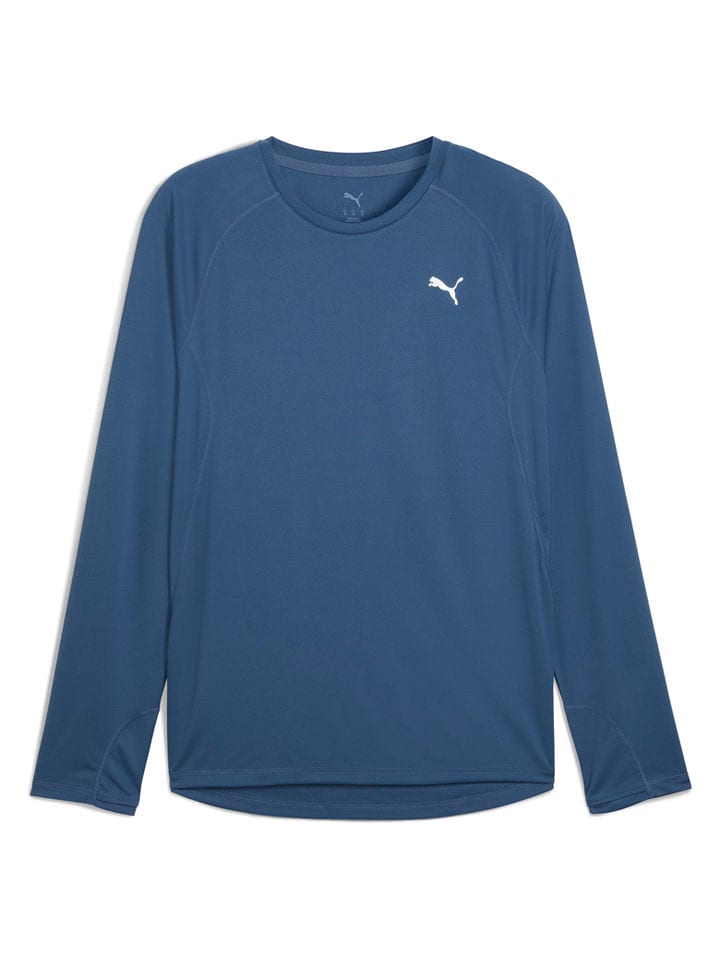 Puma Lauflongsleeve "Velocity" in Blau - XL