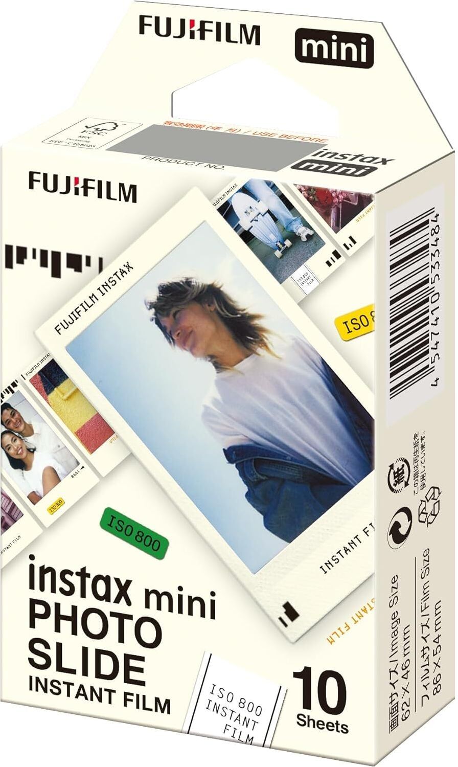 Fujifilm instax mini Instant Film Photo Slide Border Design – 10 Shot Pack
