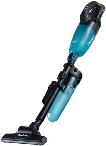 Makita CL001GZ21 Accu-stofzuiger 40 V max. met cycloon-stofafscheider, zwart met blauwe transparante behuizing