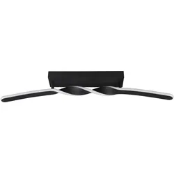 Reality, Deckenleuchte, LED-Deckenleuchte GINKO, R65791132, 18W, 1980lm, 3000K, schwarz (1980 lm)