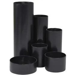M&M Schreibtisch-Boy Stiftehalter 12,9 x 13,9 x 14,7 cm schwarz
