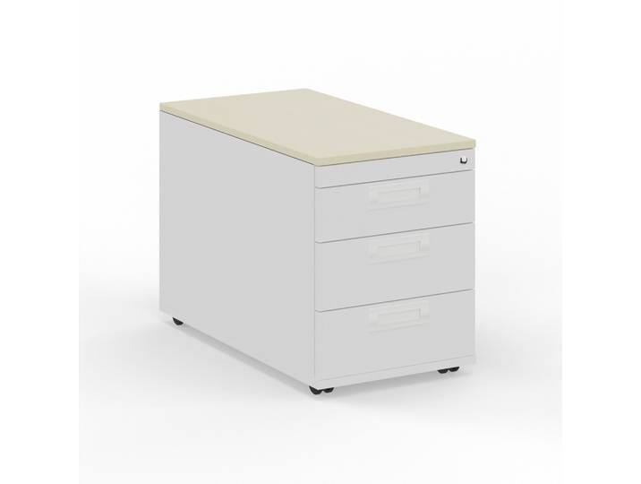 Rollcontainer Tradingzone GO Swiss Weiss/Ahorn, Neu - Perfekt für Unterlagen und Akten