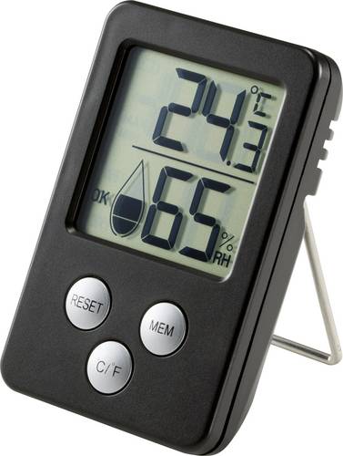 Thermo-/Hygrometer Schwarz E0130