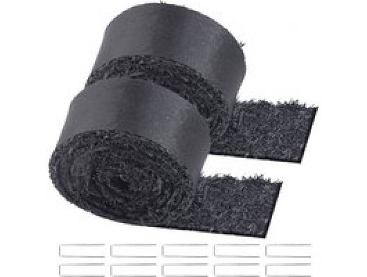 VEVOR Rouleau de Paillis en Caoutchouc, 3x0,11 m, Tapis de Paillis Aménagement Paysager Lot de 2 Aspect Naturel Anti Mauvaises Herbes Facile à Couper, pour Allée Jardin, Plantes, Légumes, Fleurs, Noir