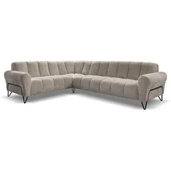 ECKSOFA Volare ohne Schlaffunktion Cappuccino rechts
