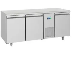 Polar Negativ-Kühltisch Edelstahl 3 Türen GN 1/1 - 474L Eco Energy