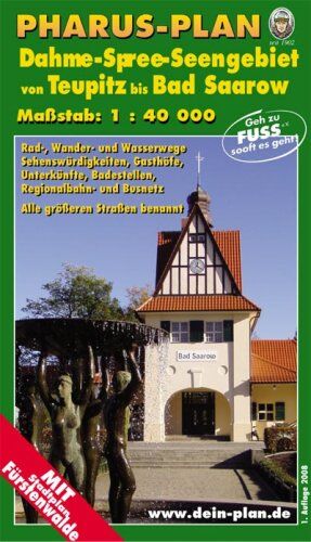 Pharus-Plan Dahme-Spree-Seengebiet von Teupitz bis Bad Saarow: Maßstab 1:40000 - Preis vom 09.10.2026 07:28:09 h