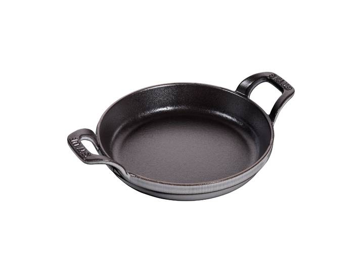 STAUB Plat à gratin rond Staub fonte Ø16 cm Gris graphite