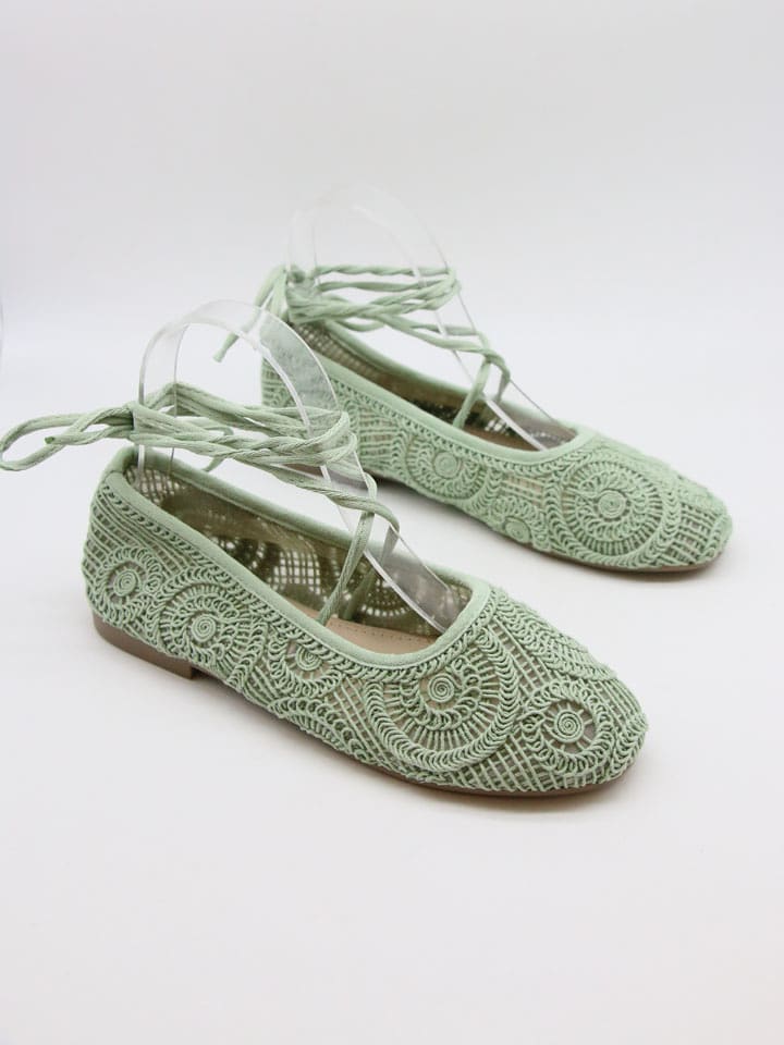 Bellucci Ballerinas in Grün - 38