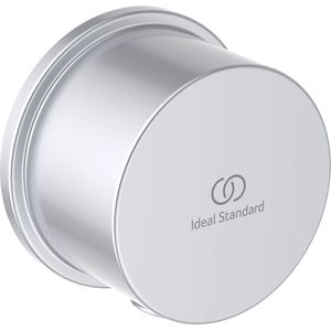 Ideal-Standard Wandanschlussbogen Idealrain, rund, silber matt, mit Rückflussverhinderer, aus Metall, 1/2 Zoll