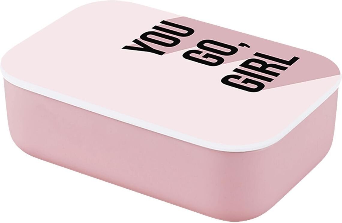 Lunchbox "BioLoco Classic – You go girl", rosa, Lebensmittelaufbewahrungsbehälter, Lunchbox rosa Einheitsgröße
