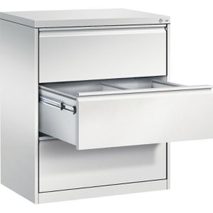 CP-Möbel Hängeregisterschrank Acurado C2000, 2-bahnig, 3 Schübe, lichtgrau