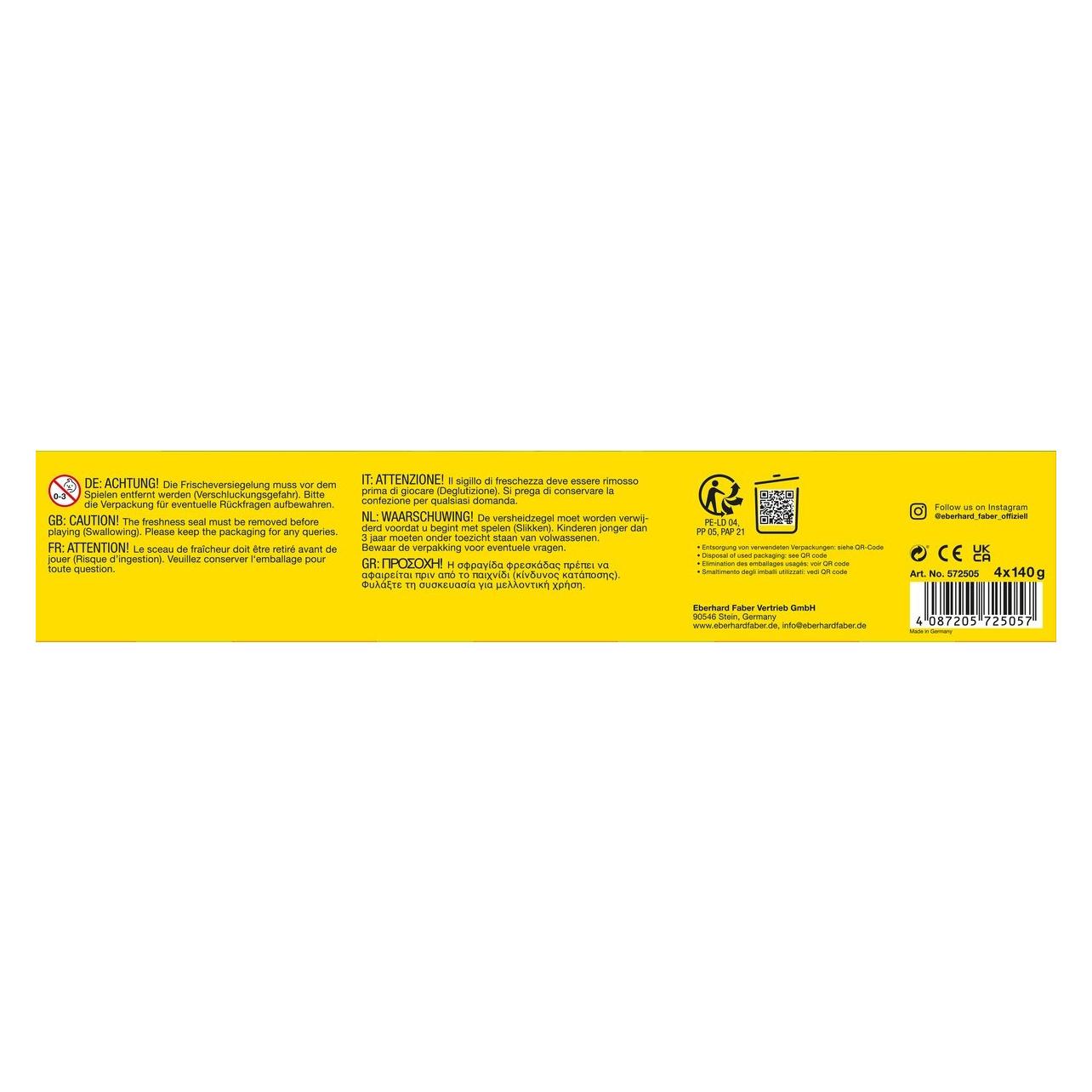 EberhardFaber Spielknete 4ST Pastell sortiert (572505)