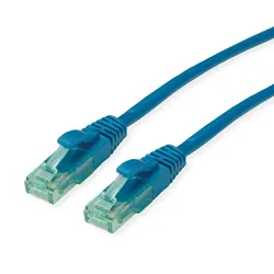 ROLINE RECYCLED MATERIAL ROLINE RM Patchkabel Cat.6A UTP, blau, 20 m