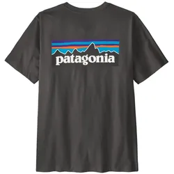 Patagonia Herren P-6 Logo T-Shirt Ink Black - S - S
