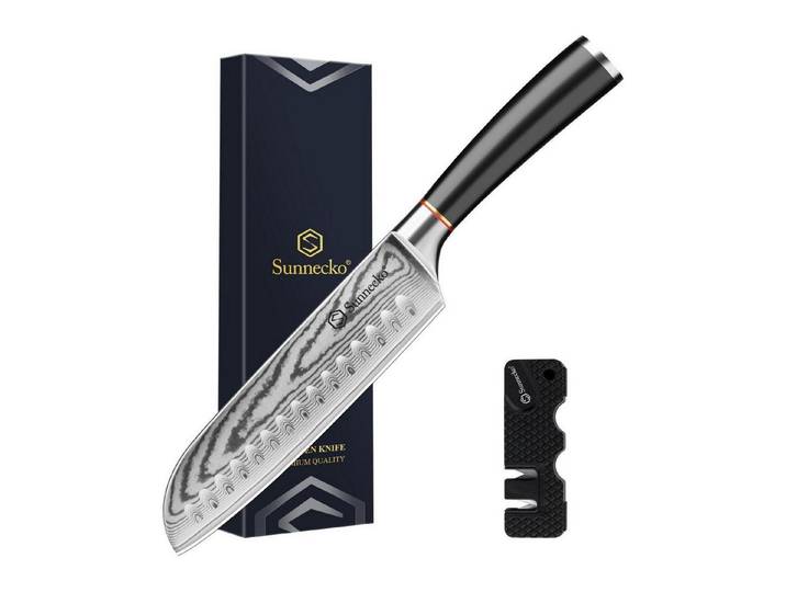 LuxusKollektion Damastmesser Santoku Messer 17cm Damast VG-10 Griff