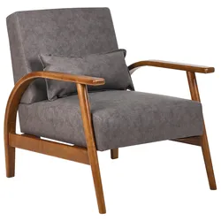 SESSEL Kunstleder Dunkelbraun Skara