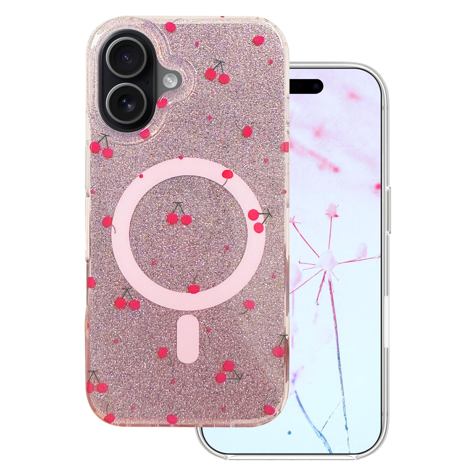 OEM Cherry Mag case for iPhone 17 6,3" glitter (Apple iPhone 17) (GSM277029)