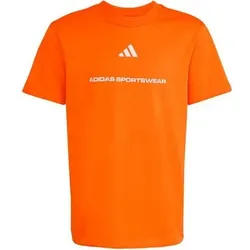 ADIDAS Kinder Shirt Slogan Single Jersey, Größe 128 in Orange Orange