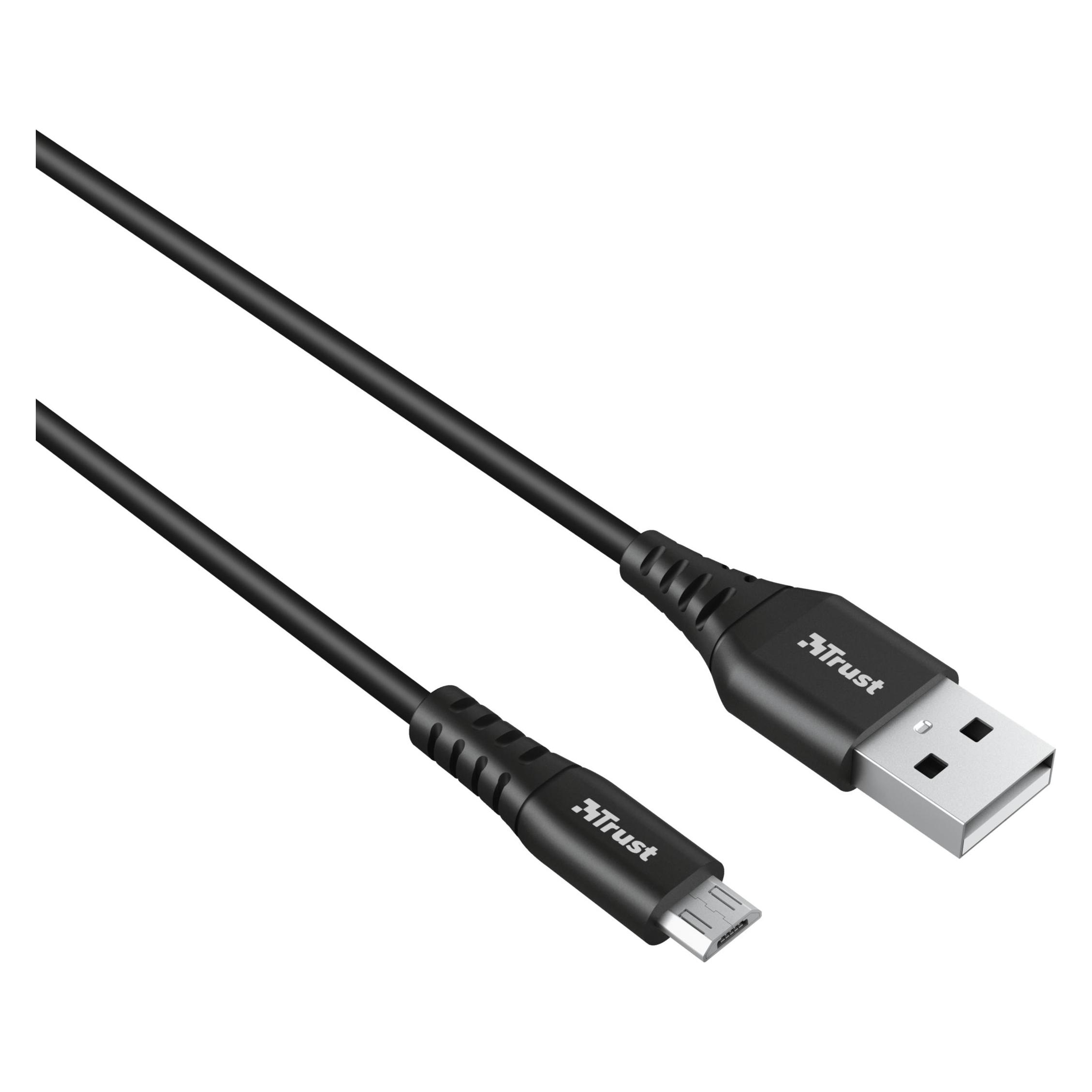 Trust NDURA USB to Micro-USB Cable 1m (1 m, USB 2.0, 15 W) (23567)