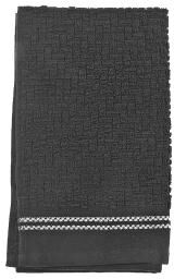 IH Casa Decor Luxury Stitch Hand Towel (16 X 27) (Black) - Set of 6