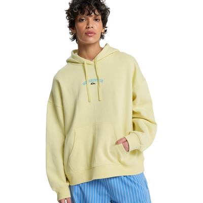 Hoodie QUIKSILVER "Standard", Damen, Gr. M, gelb (garden glade), Obermaterial: 100% Baumwolle., Sweatshirts Hoodie