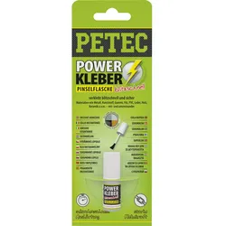 Petec 93404 POWER Kleber blitzschnell - 4 Gramm - Pinselflasche