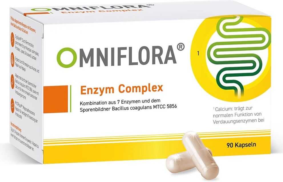 Omniflora® Enzym Complex mit 7 Enzymen u. Bacillus coagulans