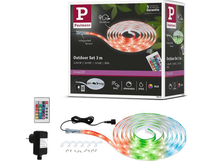 Paulmann SimpLED LED Strip Outdoor Komplettset
